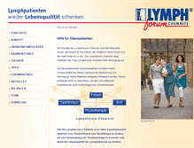 Tablet Screenshot of lymphforum-chemnitz.de